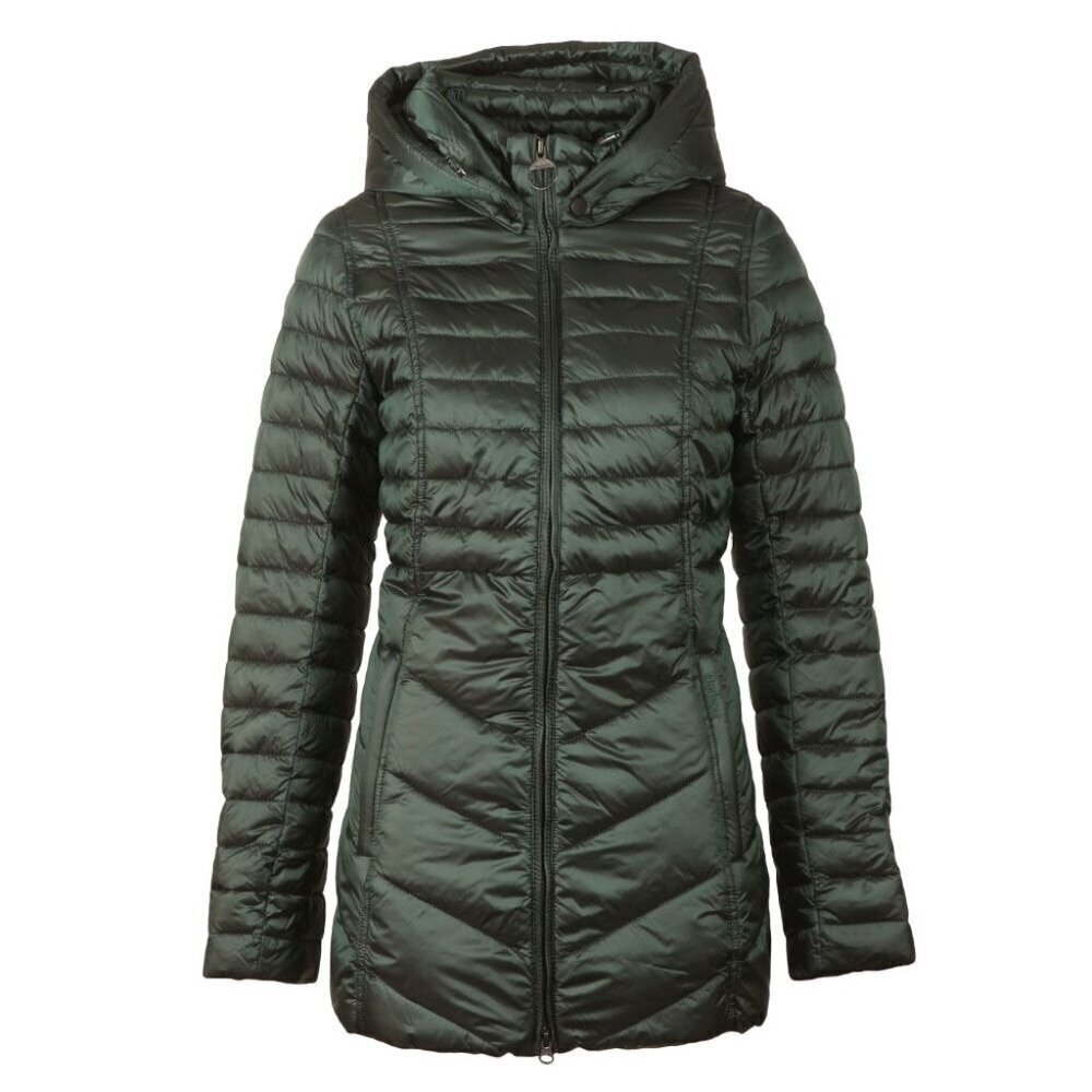 Barbour Linton Quilt Jacket Down Alternative US 4 UK 8 Emerald